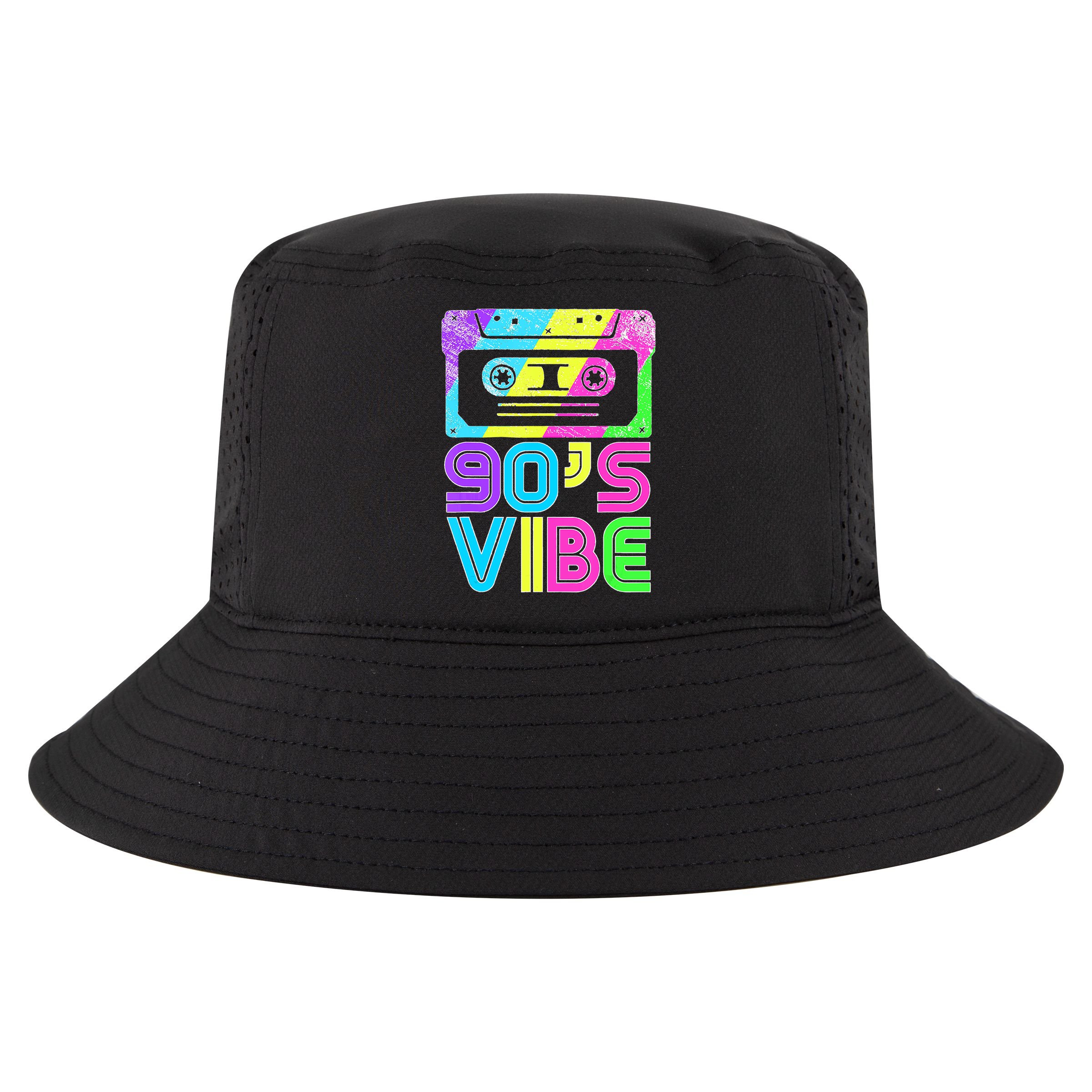 Retro Aesthetic Costume Party Outfit 90's Vibe Cool Comfort Performance Bucket Hat