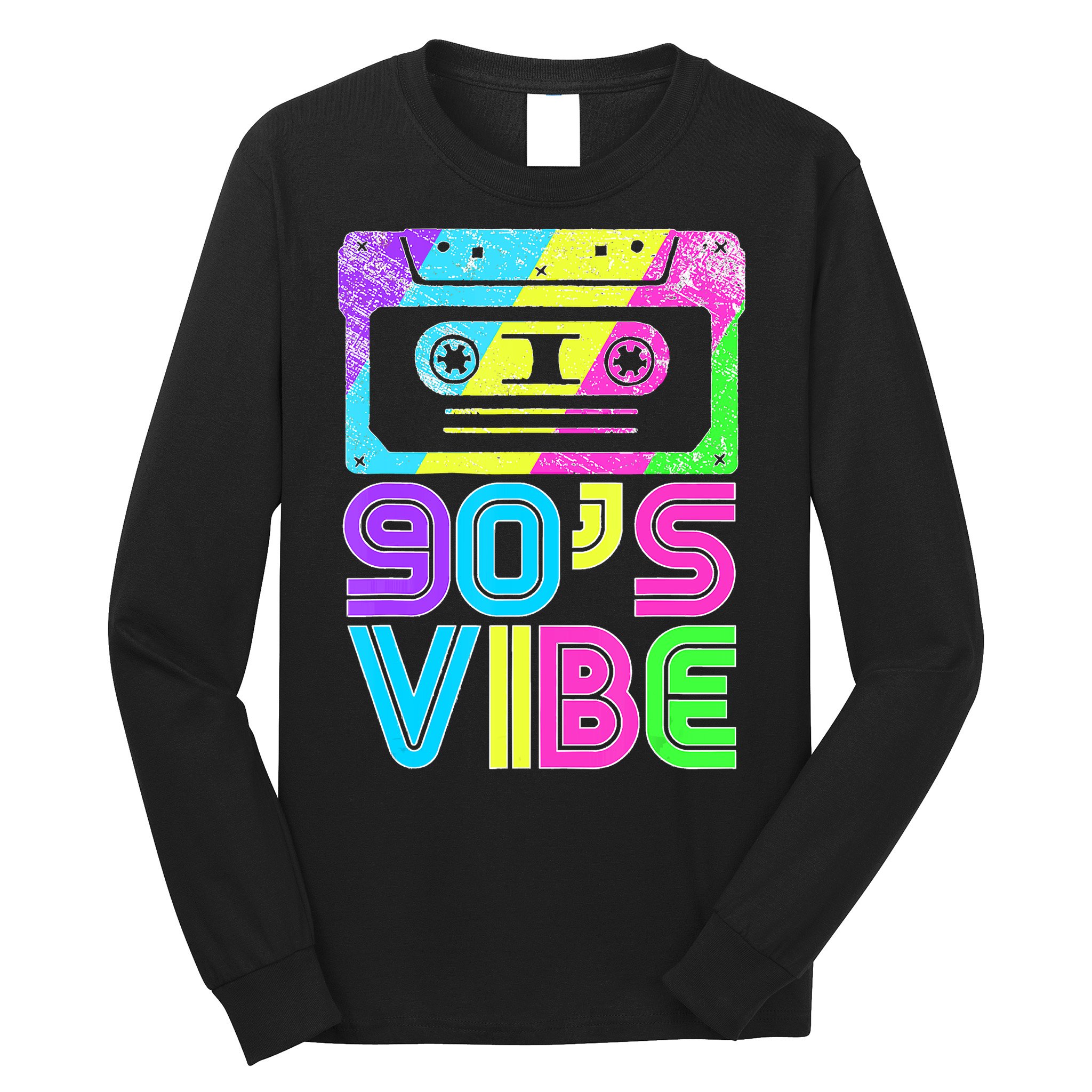 Retro Aesthetic Costume Party Outfit 90's Vibe Long Sleeve Shirt