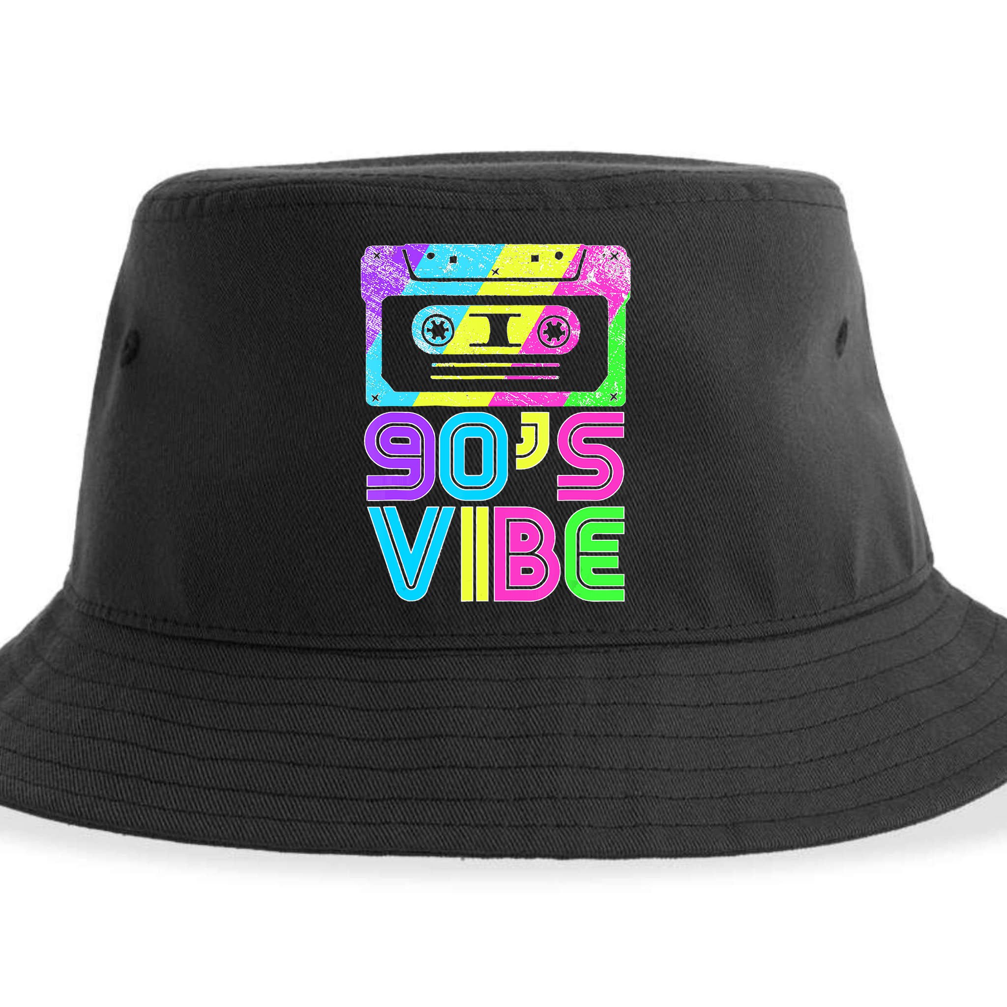 Retro Aesthetic Costume Party Outfit 90's Vibe Sustainable Bucket Hat