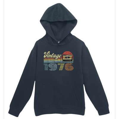 Retro Audio Cassette Vintage Since 1976 46th Birthday Urban Pullover Hoodie