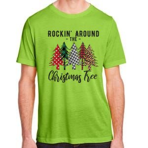 Rockin Around Christmas Tree Cowboy Xmas Design Adult ChromaSoft Performance T-Shirt