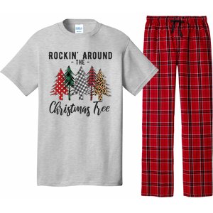 Rockin Around Christmas Tree Cowboy Xmas Design Pajama Set