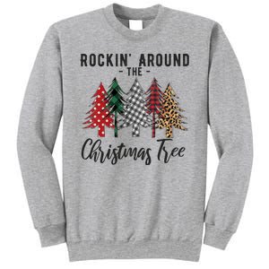 Rockin Around Christmas Tree Cowboy Xmas Design Sweatshirt