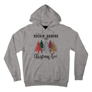 Rockin Around Christmas Tree Cowboy Xmas Design Tall Hoodie