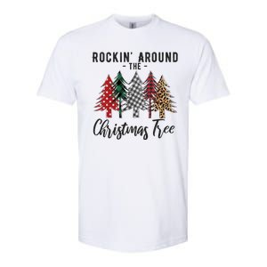 Rockin Around Christmas Tree Cowboy Xmas Design Softstyle CVC T-Shirt