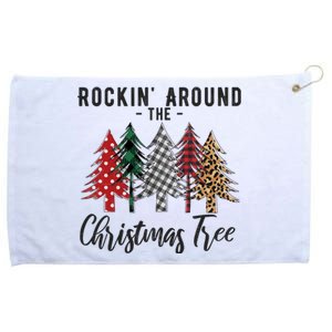 Rockin Around Christmas Tree Cowboy Xmas Design Grommeted Golf Towel