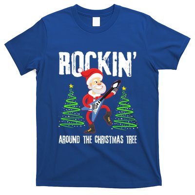 Rockin Around Christmas Tree Gift Funny Santa Rocker Cool Gift T-Shirt