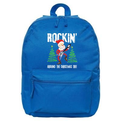 Rockin Around Christmas Tree Gift Funny Santa Rocker Cool Gift 16 in Basic Backpack