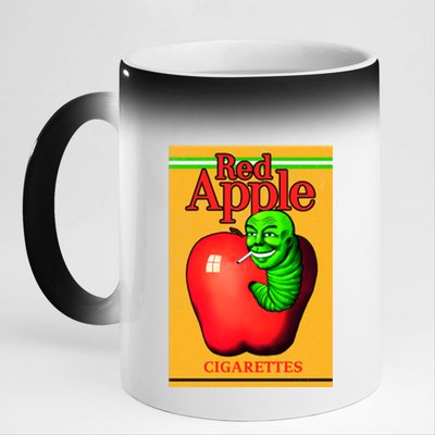 Red Apple Cigarettes 11oz Black Color Changing Mug