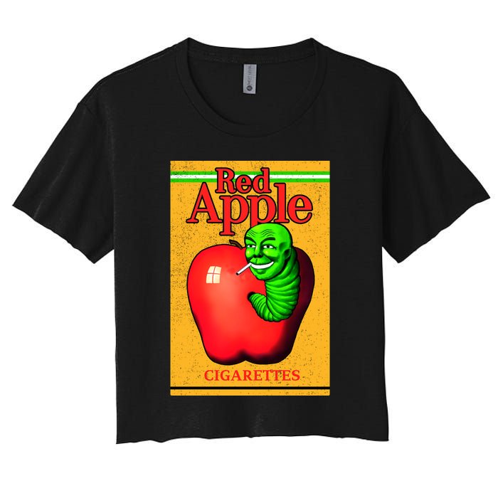 Red Apple Cigarettes Women's Crop Top Tee