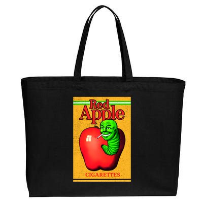 Red Apple Cigarettes Cotton Canvas Jumbo Tote