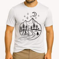 Retro Adventure Circle Camp For Kids Summer Camp Tent Cooling Performance Crew T-Shirt