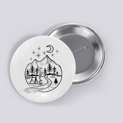 Retro Adventure Circle Camp For Kids Summer Camp Tent Button