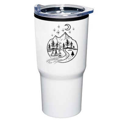 Retro Adventure Circle Camp For Kids Summer Camp Tent Tumbler