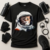 Realistic Astronaut Cat Performance Shirt