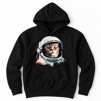 Realistic Astronaut Cat Hoodie