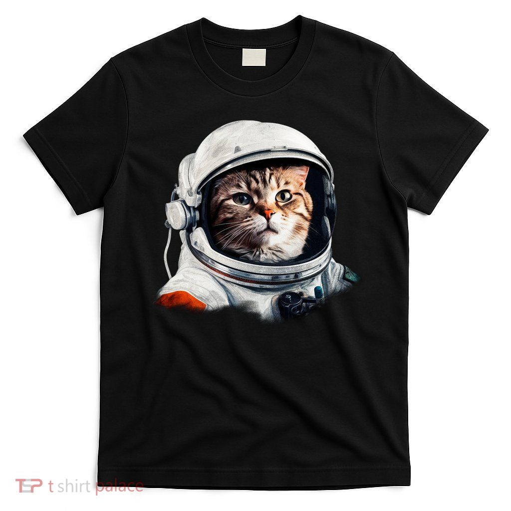Realistic Astronaut Cat T-Shirt
