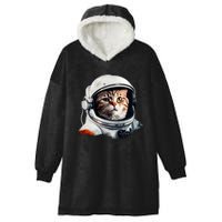 Realistic Astronaut Cat Hooded Wearable Blanket