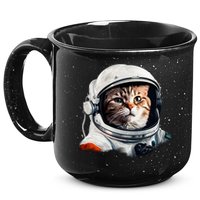 Realistic Astronaut Cat 15oz Campfire Ceramic Mug