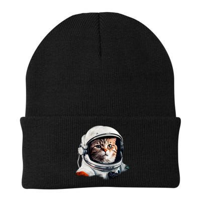 Realistic Astronaut Cat Knit Cap Winter Beanie