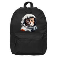 Realistic Astronaut Cat 16 in Basic Backpack