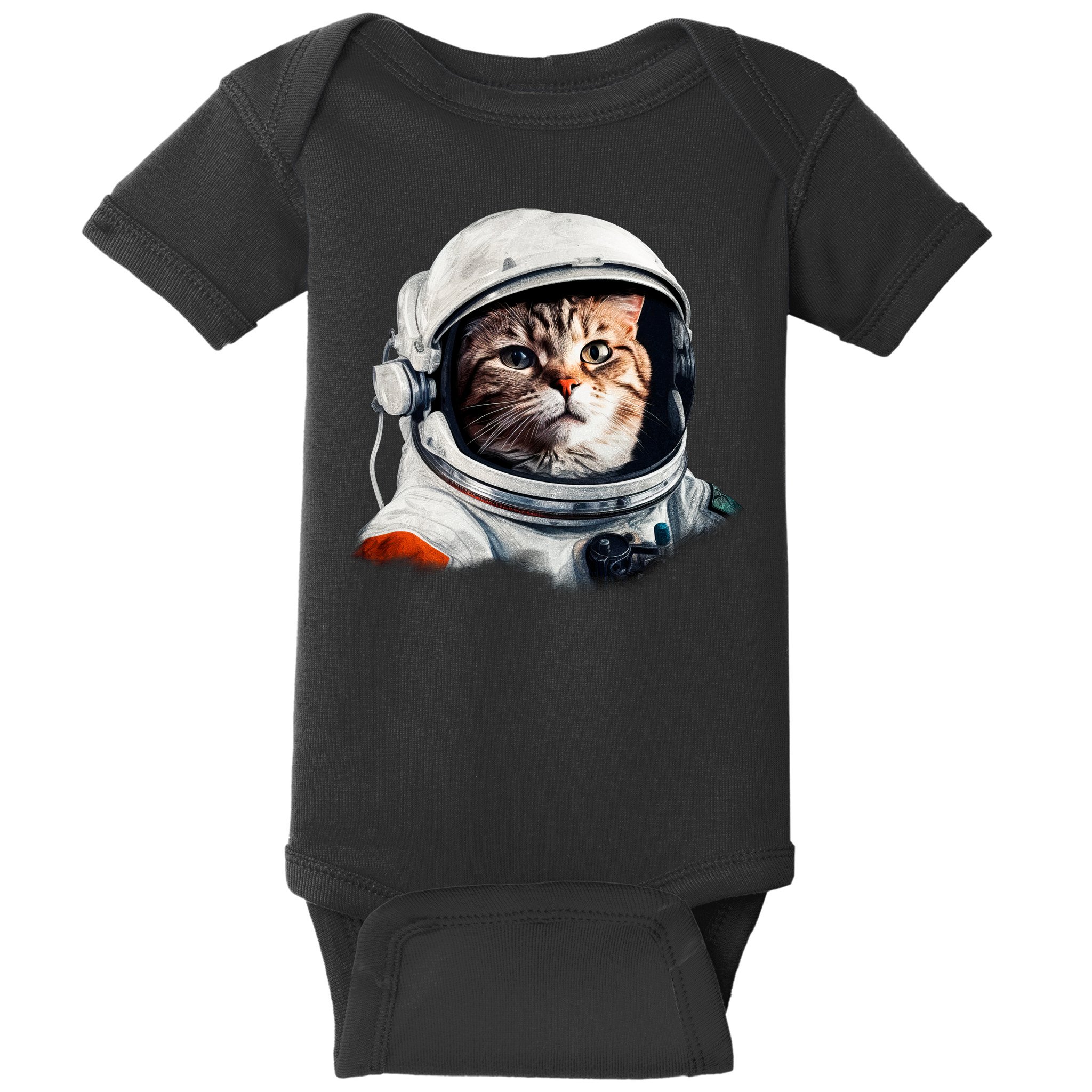 Realistic Astronaut Cat Baby Bodysuit