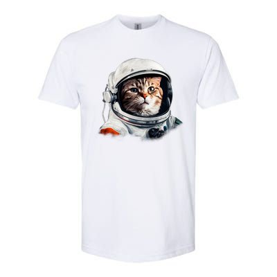 Realistic Astronaut Cat Softstyle® CVC T-Shirt