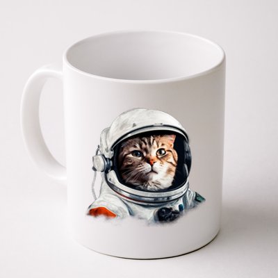 Realistic Astronaut Cat Coffee Mug