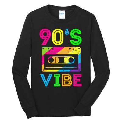 Retro Aesthetic Costume Party Outfit 90s Vibe Tall Long Sleeve T-Shirt