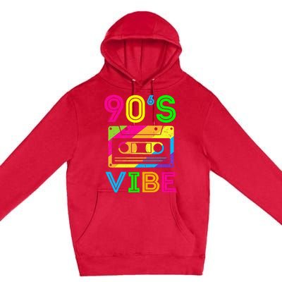 Retro Aesthetic Costume Party Outfit 90s Vibe Premium Pullover Hoodie