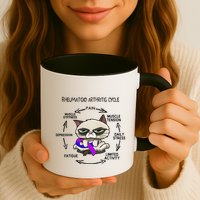 Rheumatoid Arthritis Cycle Funny Cat Rheumatoid Arthritis Mug