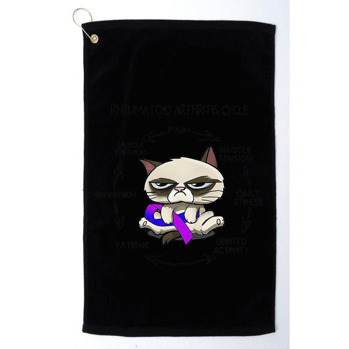 Rheumatoid Arthritis Cycle Funny Cat Rheumatoid Arthritis Golf Towel