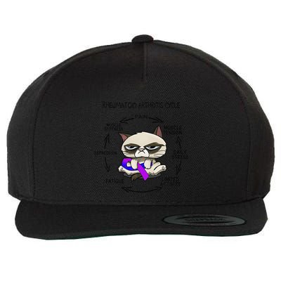 Rheumatoid Arthritis Cycle Funny Cat Rheumatoid Arthritis Wool Snapback Cap