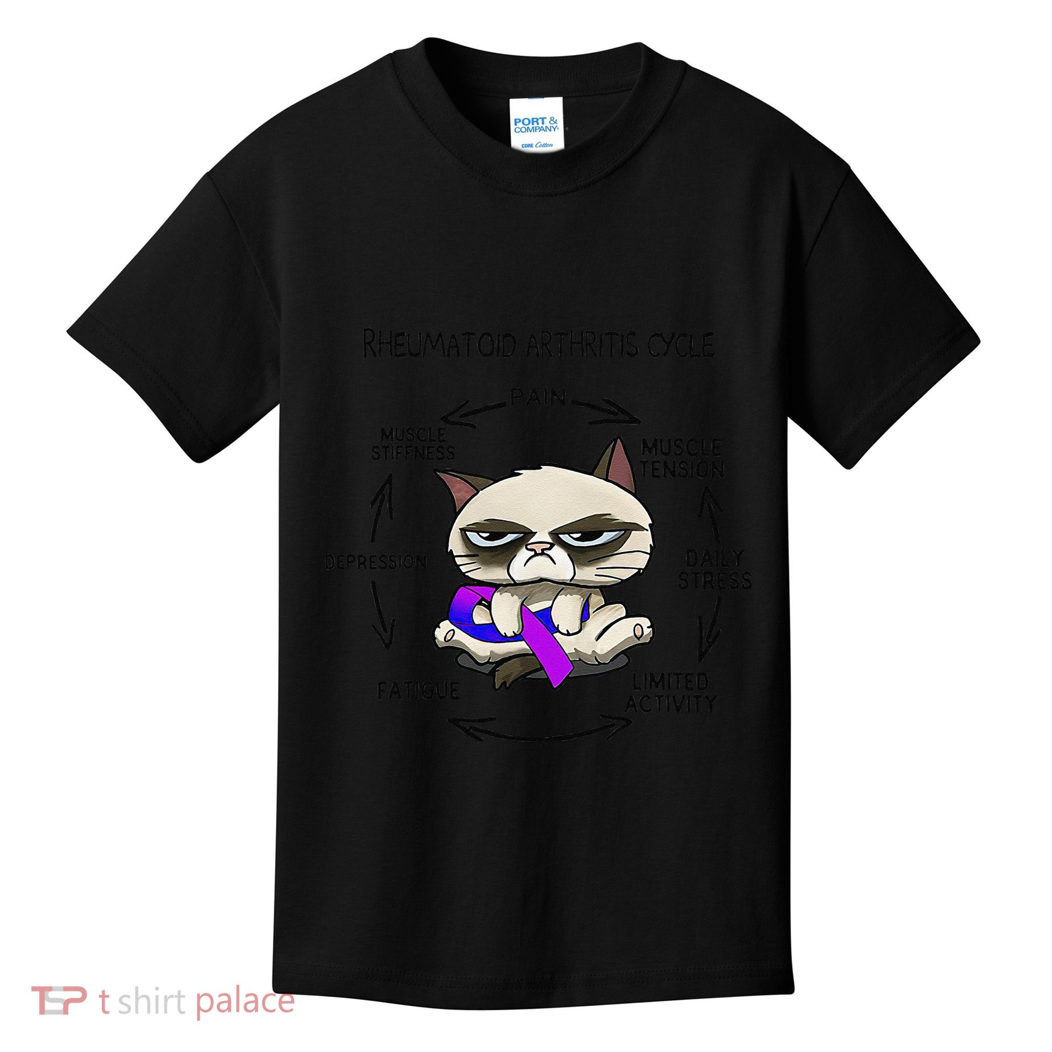 Rheumatoid Arthritis Cycle Funny Cat Rheumatoid Arthritis Kids T-Shirt