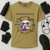 Rheumatoid Arthritis Cycle Funny Cat Rheumatoid Arthritis Performance Shirt
