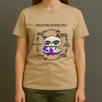 Rheumatoid Arthritis Cycle Funny Cat Rheumatoid Arthritis T-Shirt