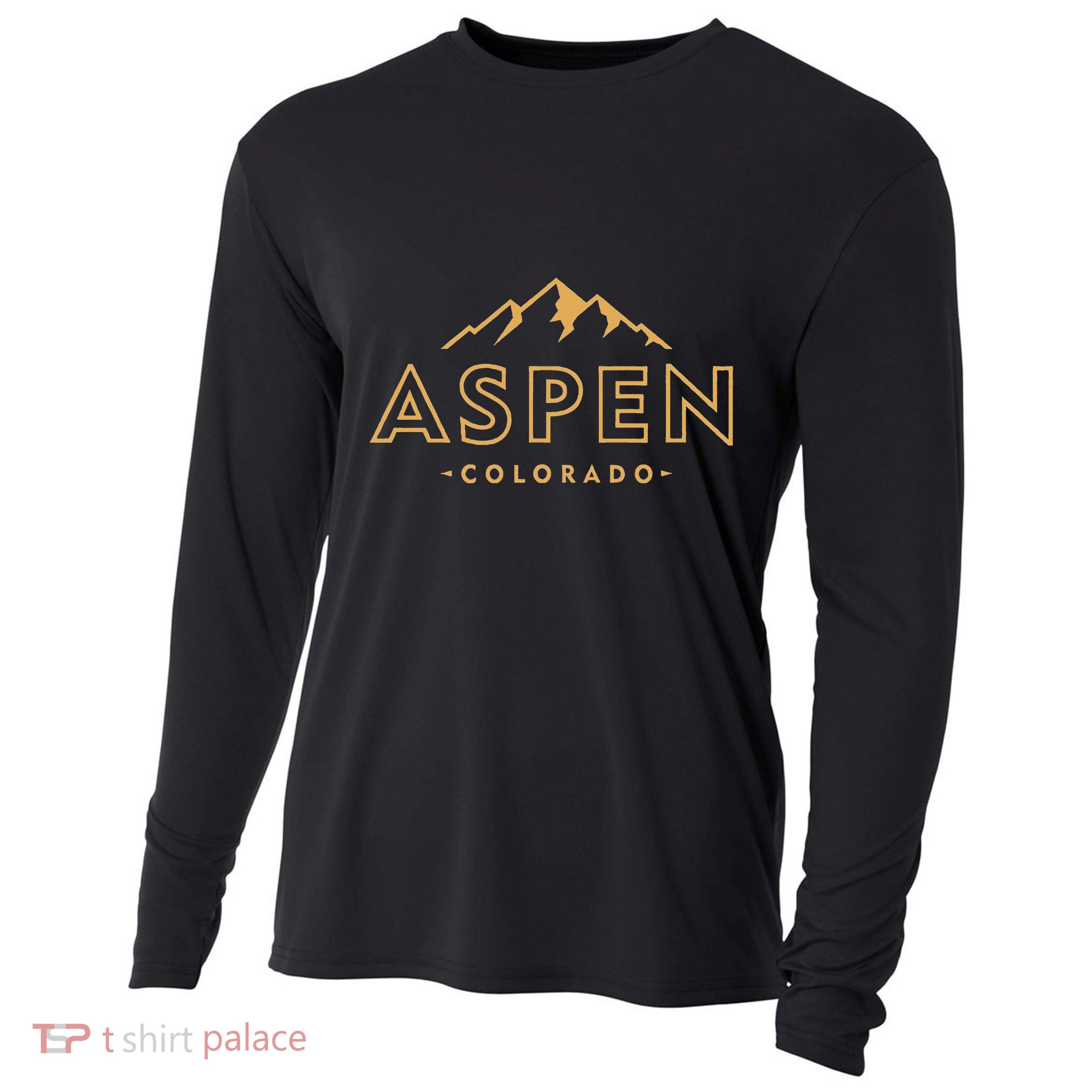 Retro Aspen Colorado Vintage Throwback Souvenir Cooling Performance Long Sleeve Crew