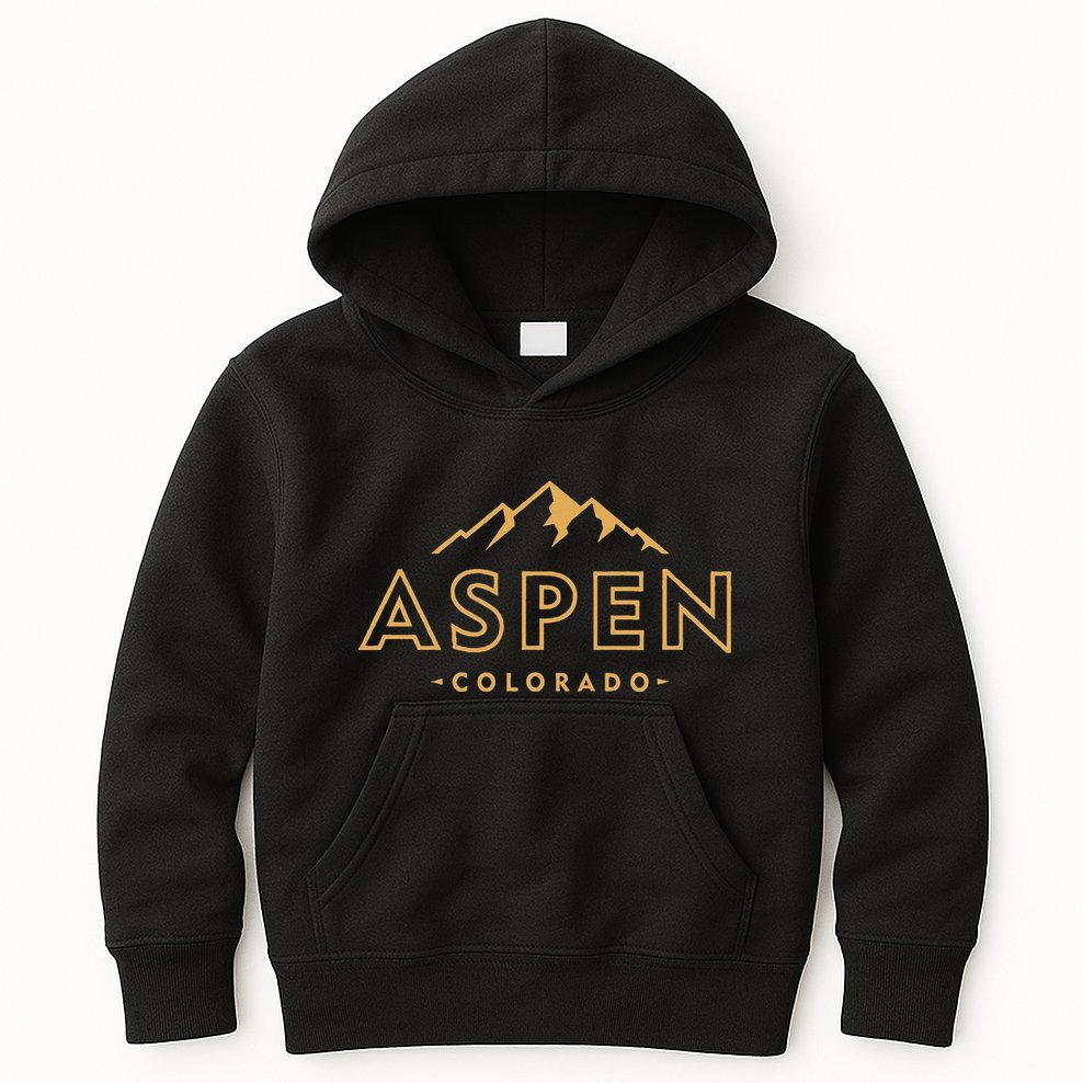Retro Aspen Colorado Vintage Throwback Souvenir Kids Hoodie