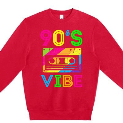 Retro Aesthetic Costume Party Outfit 90s Vibe Premium Crewneck Sweatshirt