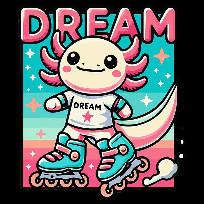 Rollerblading Axolotl Cute Salamander On Inline Skates 16oz Travel Tumbler