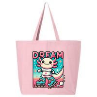 Rollerblading Axolotl Cute Salamander On Inline Skates 25L Jumbo Tote
