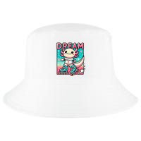 Rollerblading Axolotl Cute Salamander On Inline Skates Cool Comfort Performance Bucket Hat