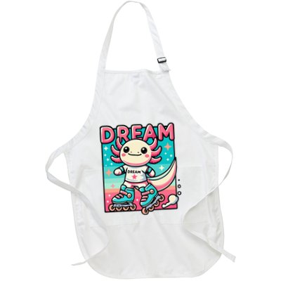 Rollerblading Axolotl Cute Salamander On Inline Skates Apron