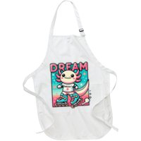 Rollerblading Axolotl Cute Salamander On Inline Skates Apron