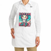 Rollerblading Axolotl Cute Salamander On Inline Skates Apron