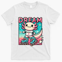 Rollerblading Axolotl Cute Salamander On Inline Skates T-Shirt