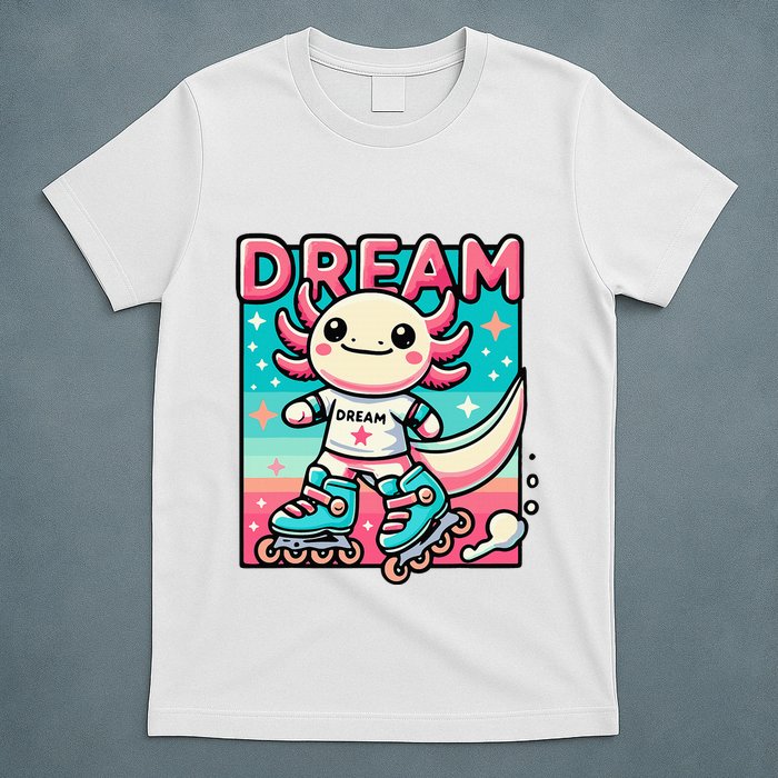 Rollerblading Axolotl Cute Salamander On Inline Skates T-Shirt