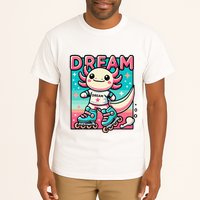 Rollerblading Axolotl Cute Salamander On Inline Skates Tall T-Shirt