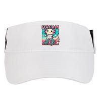 Rollerblading Axolotl Cute Salamander On Inline Skates Adult Drive Performance Visor