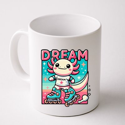Rollerblading Axolotl Cute Salamander On Inline Skates Mug